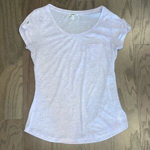 Express Purple Short Sleeve Pocket Tee - Size M